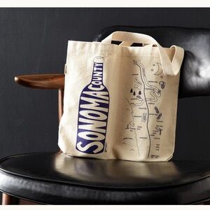 Maptote Sonoma County Double Wine Tote NWT